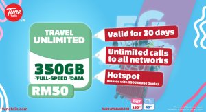 말레이시아 5G 심카드 (페낭 국제공항 수령) (15GB/35GB/무제한)