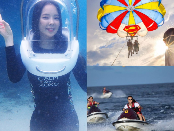 [세부] 씨워커패키지 (헬멧다이빙 파라세일링 제트스키 해상투어)