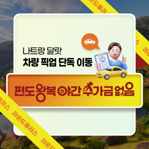 나트랑 달랏 차량 픽업 단독 이동 편도 왕복 야간 추가금 없음 (라운드플러스)