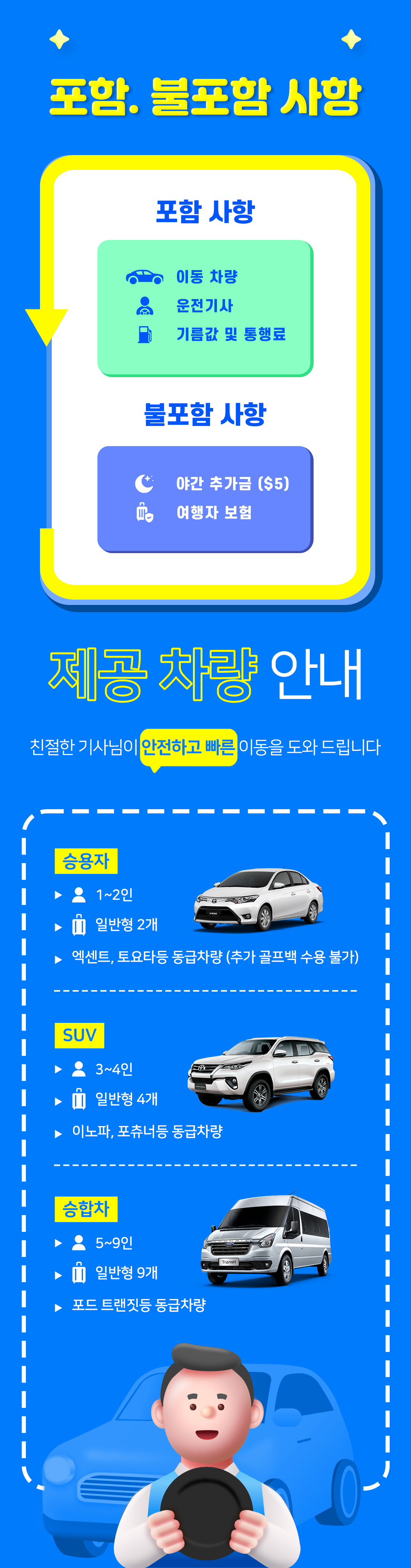푸꾸옥공항 픽업&센딩 착한가격 (NO팁,단독 야간추가요금X)