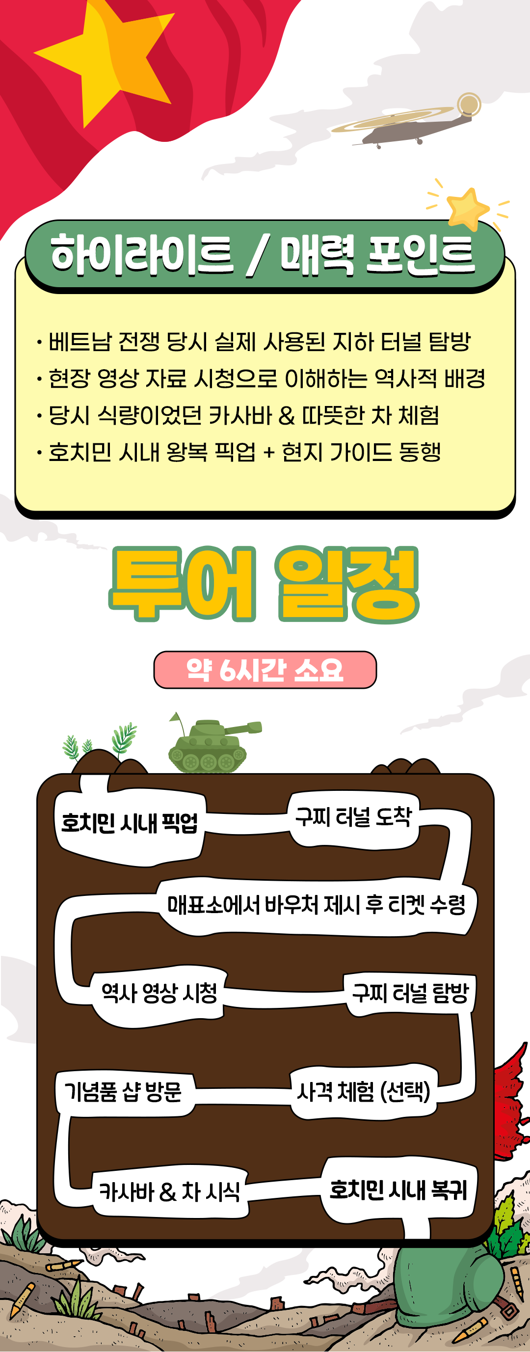 호치민 출발 구찌 터널 반일 투어