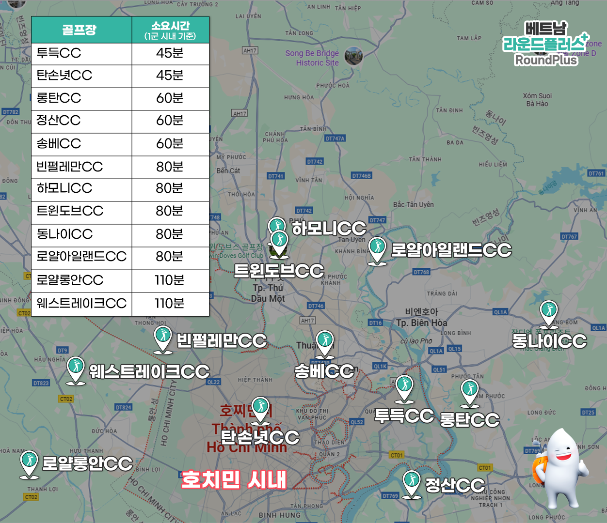호치민 탄손녓cc 골프장 (식사권+그,카,캐 포함)